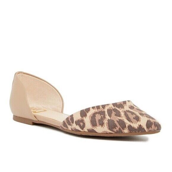 Sam Edelman Ramona tan brown leopard print point toe d'orsay flats size 9M - Picture 1 of 7